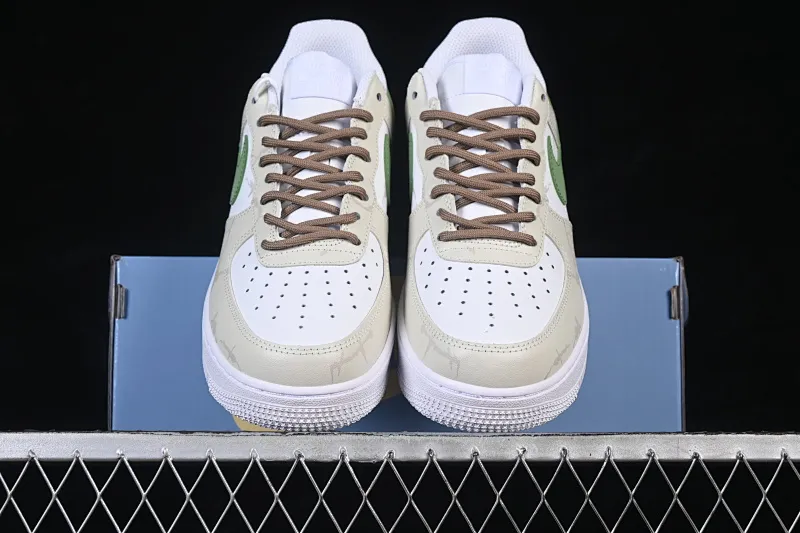 All categories Nk Air Force 1 Air Force series Nk Air Force 1 Low Air Force low-top Nike Air Force 1'07 Low brown-green prologue Air Force 1 low-top casual sneakers ZH0316-130